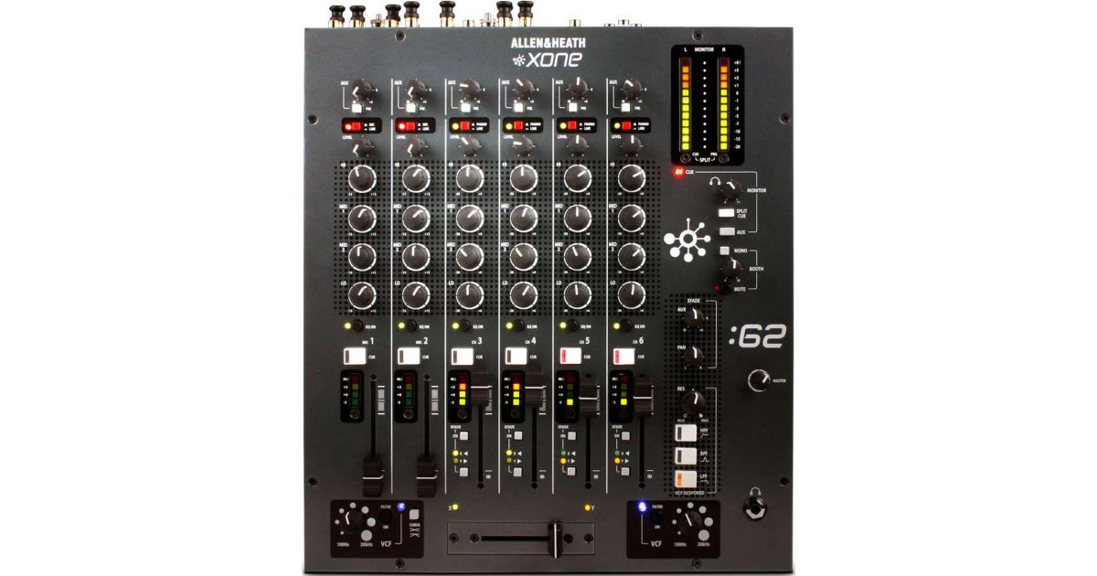 ◁ DJ микшерный пульт Allen&Heath XONE:62 • лучшая цена • купить в